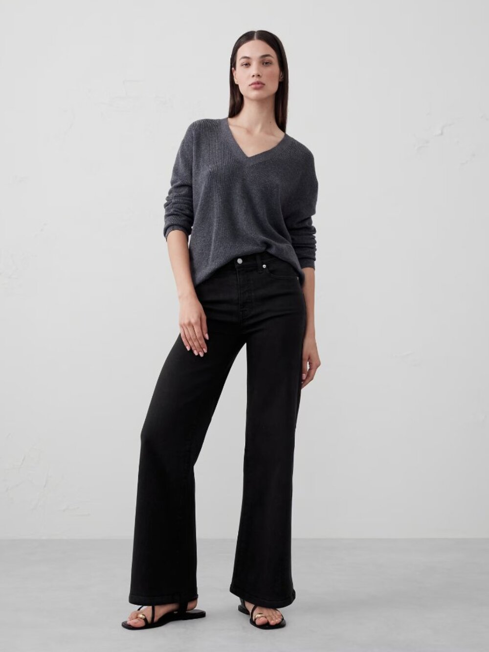 NWT Banana Republic Nephrite Wide Leg Trouser Jeans 29/8 Tall